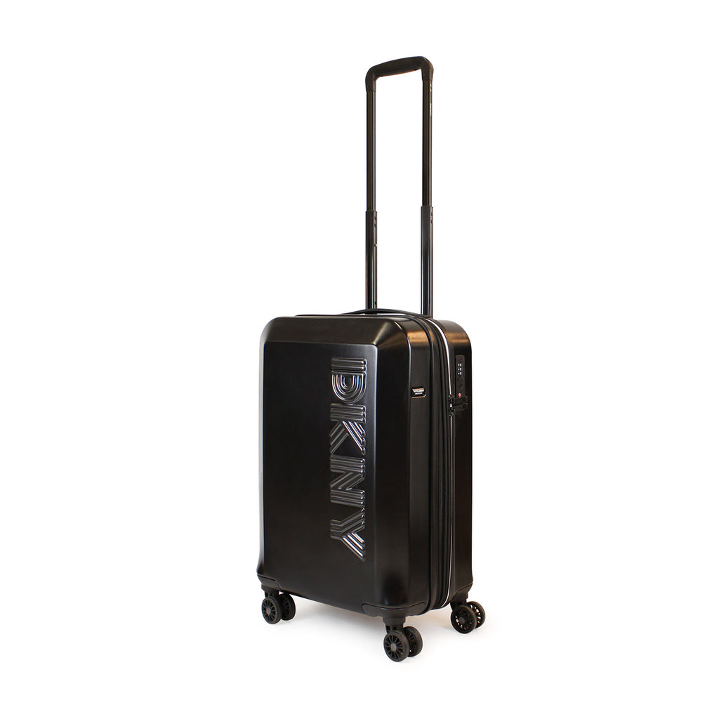Pack Maleta Cabina 10kg DKNY Beveled negra + Almohada de Viaje Memory Foam