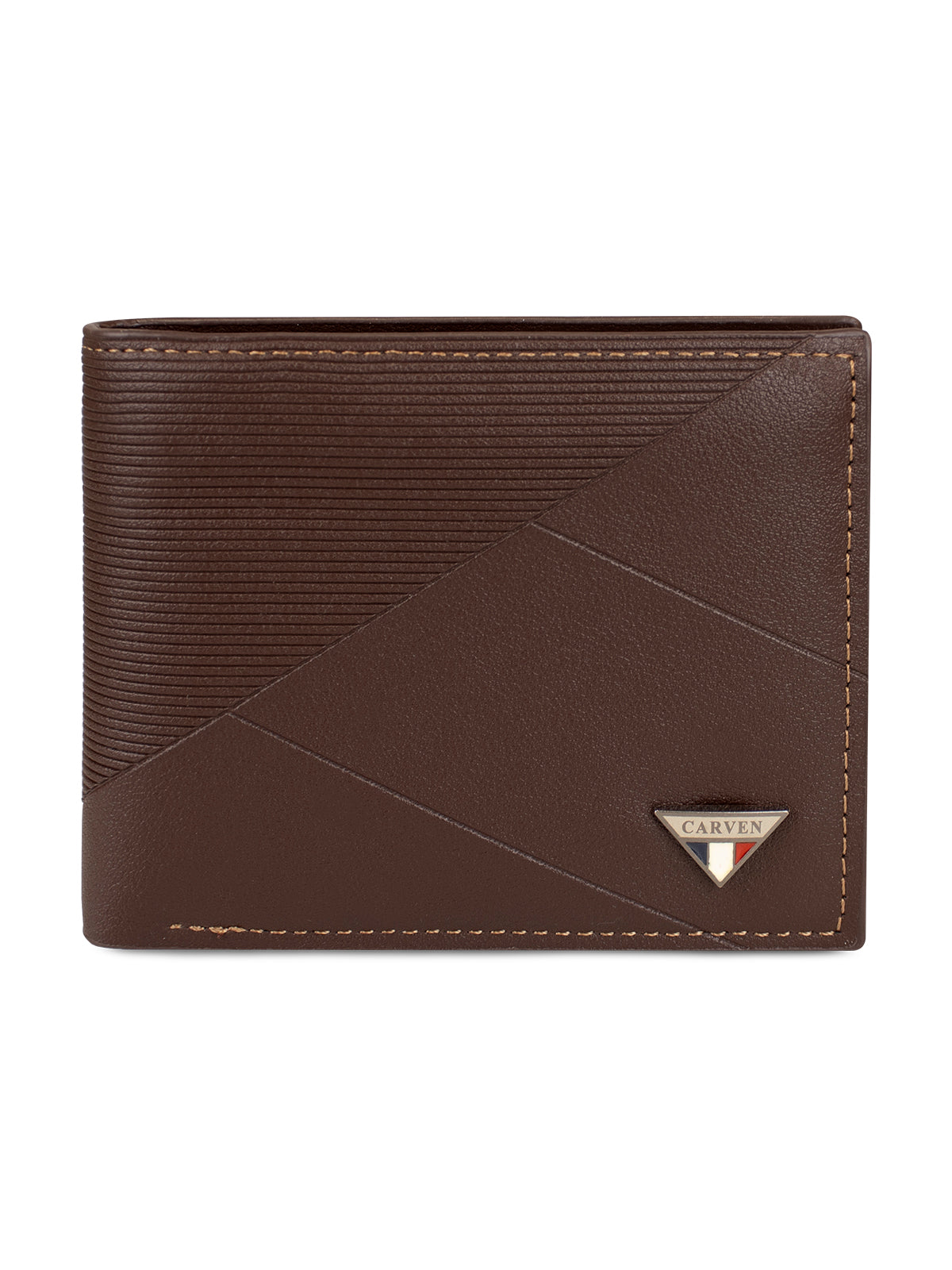 Billetera hombre Enzo café con monedero Carven Paris
