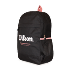 Pack mochila Atom negra + estuche Charlotte rosado