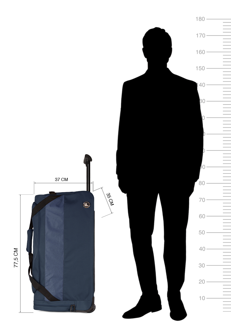 Bolso de viaje con ruedas Kross L azul