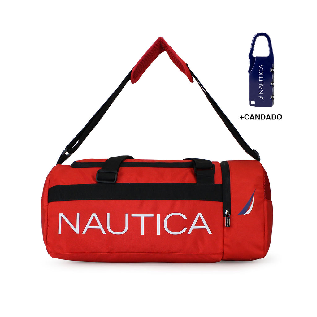 Bolso Valar rojo Nautica + Candado
