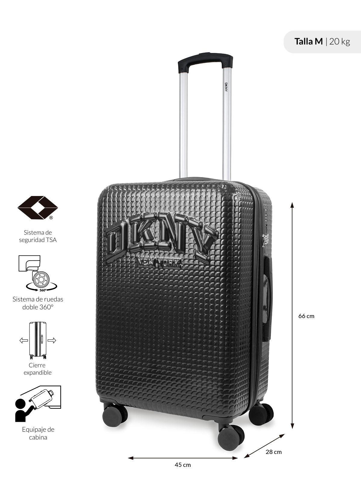Pack 2 maletas M+L Hot Town negro