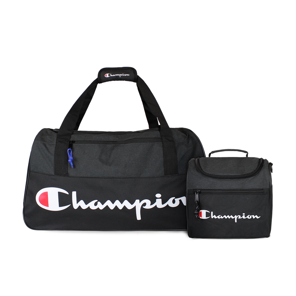 Pack bolso Atlanta 45lts + Lonchera Oxford negra negro