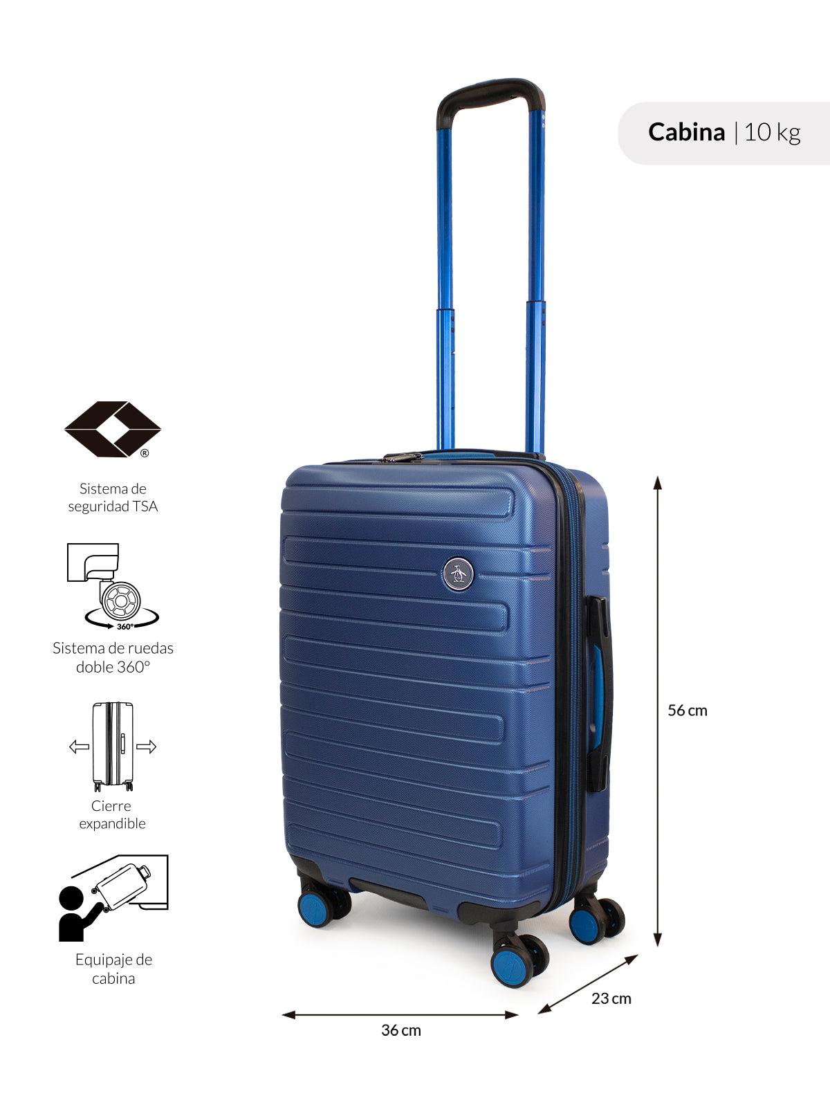 Pack 2 maletas S+L Milan azul