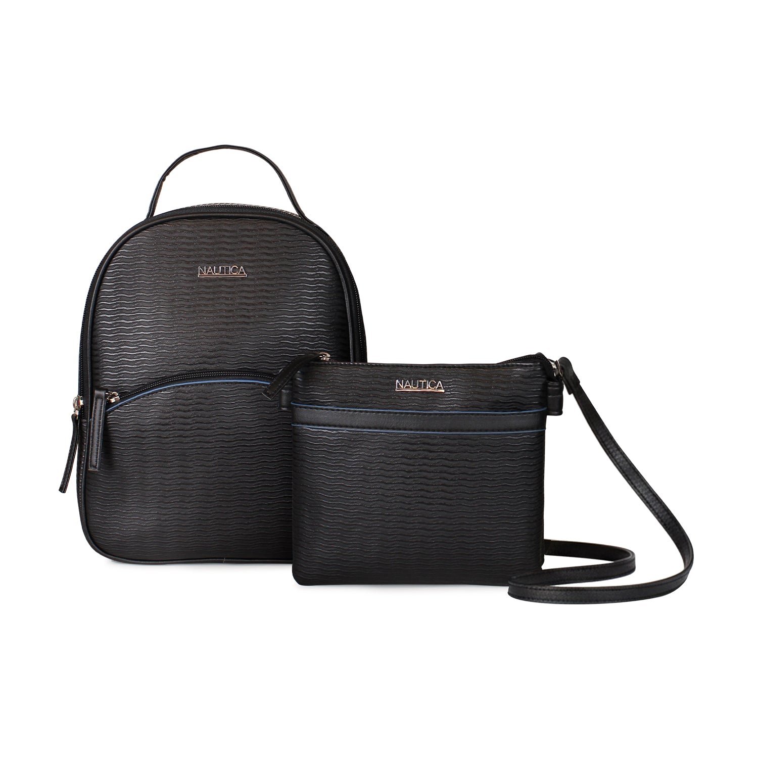 Pack Leeway Mochila + cartera cruzada negro