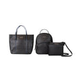 Pack Mochila Queen + bandolera Princess + Cartera Lady negro
