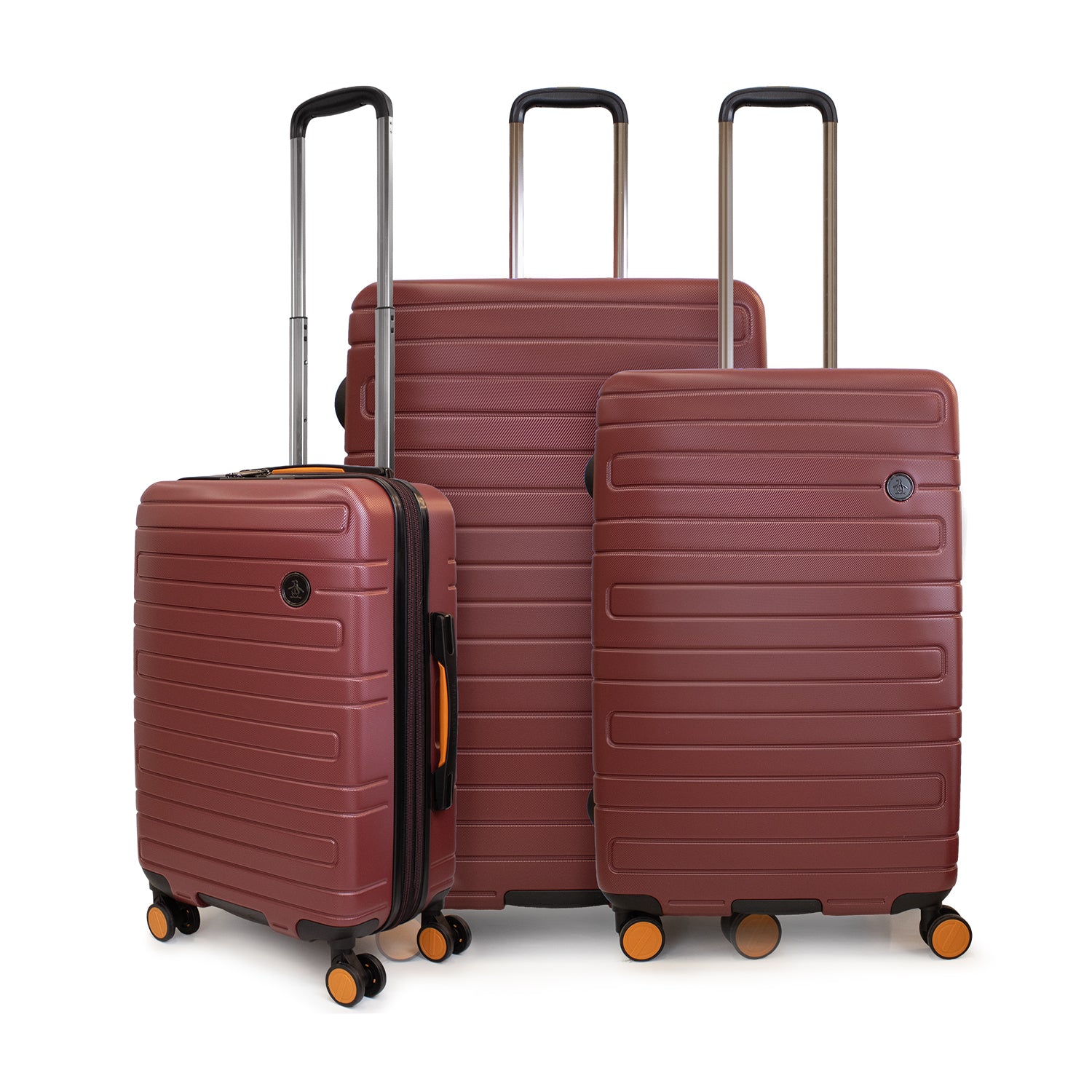 Set 3 maletas S+M+L Milan burdeo