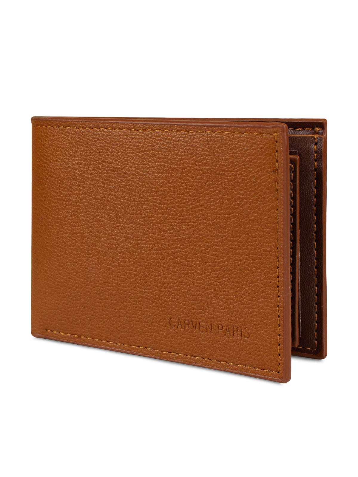 Billetera hombre Bruno café con monedero Carven Paris