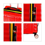 Pack 2 maletas S+M Polonia rojo