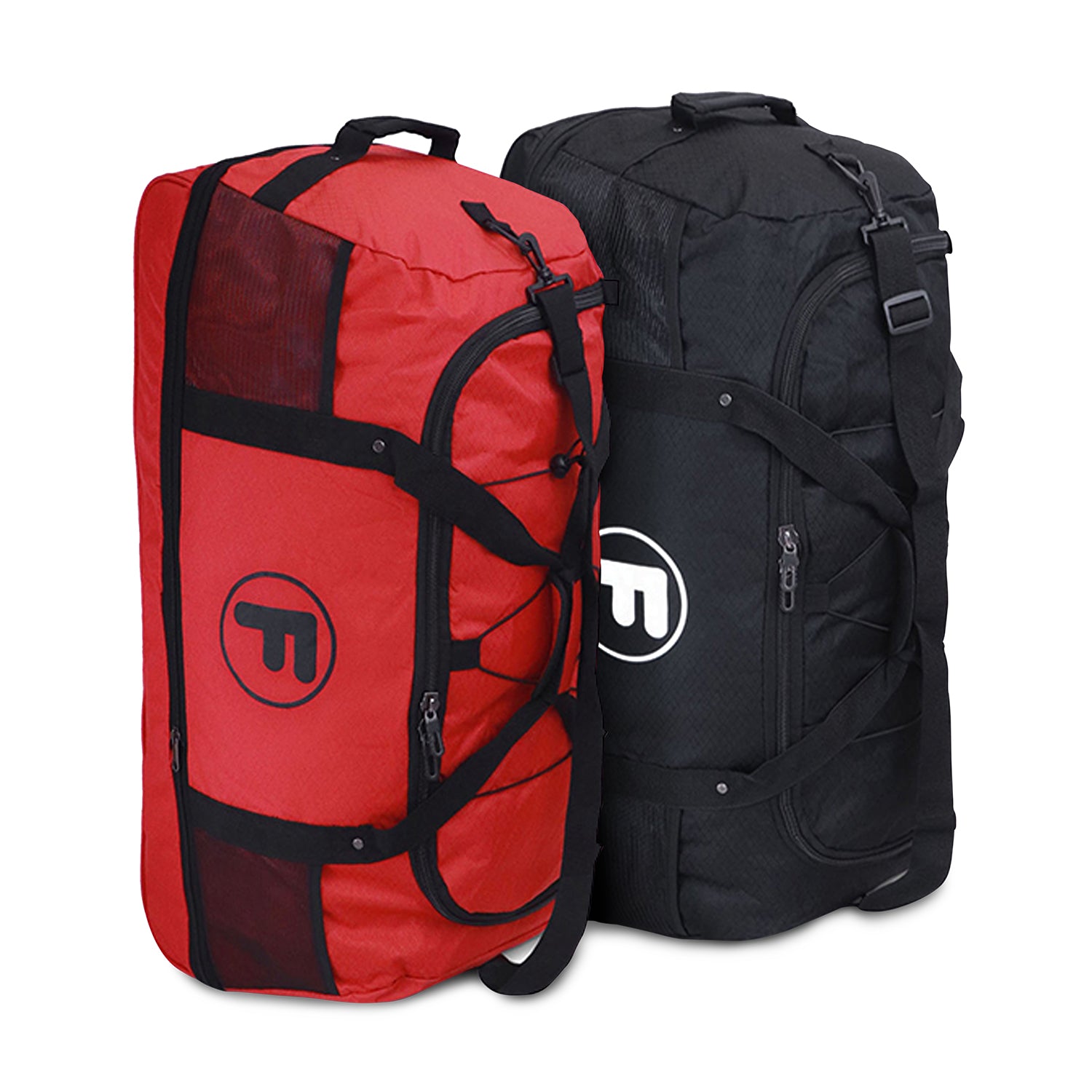 Pack 2 bolsos Goliat XL enrollable 130lts rojo