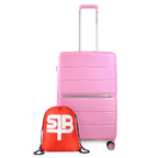 Maleta mediana Xpos da + morral regalo rosa