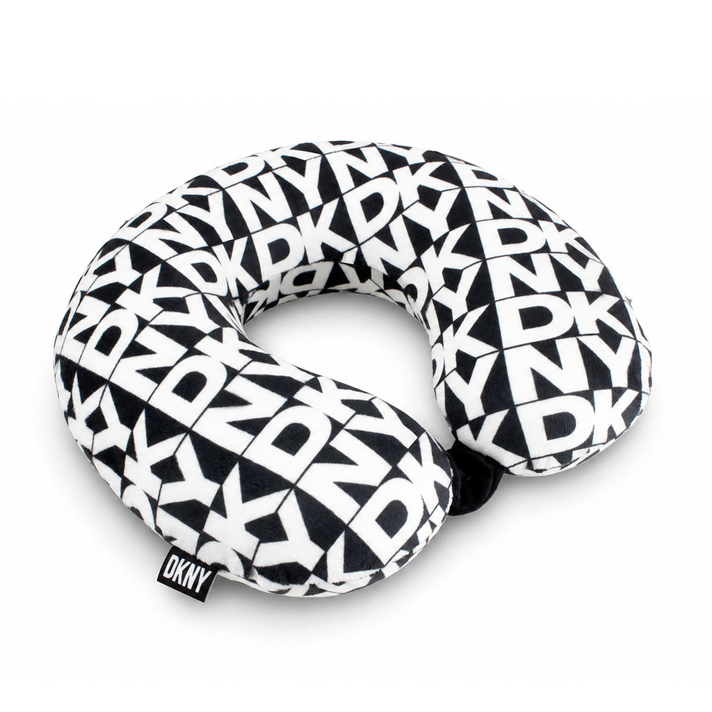 Almohada de Viaje Memory Foam DONNA KARAN letras blancas