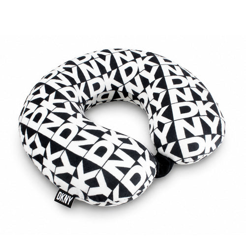 Almohada de Viaje Memory Foam DONNA KARAN letras blancas