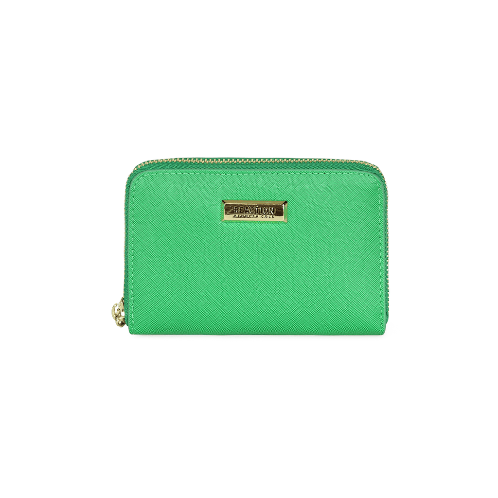 Pack Billetera Trifold + Pañuelo Alcala coral verde
