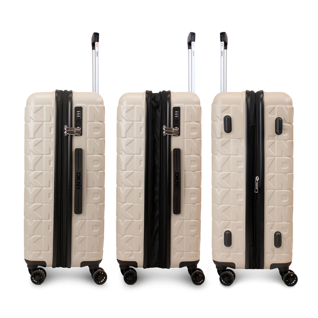 Pack Maleta Grande Meghan beige + Set Organizadores de Viaje DKNY negro