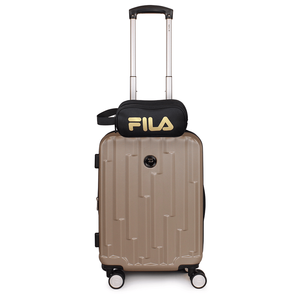 Pack Maleta cabina Flip 10kg + Neceser Spark Fila café