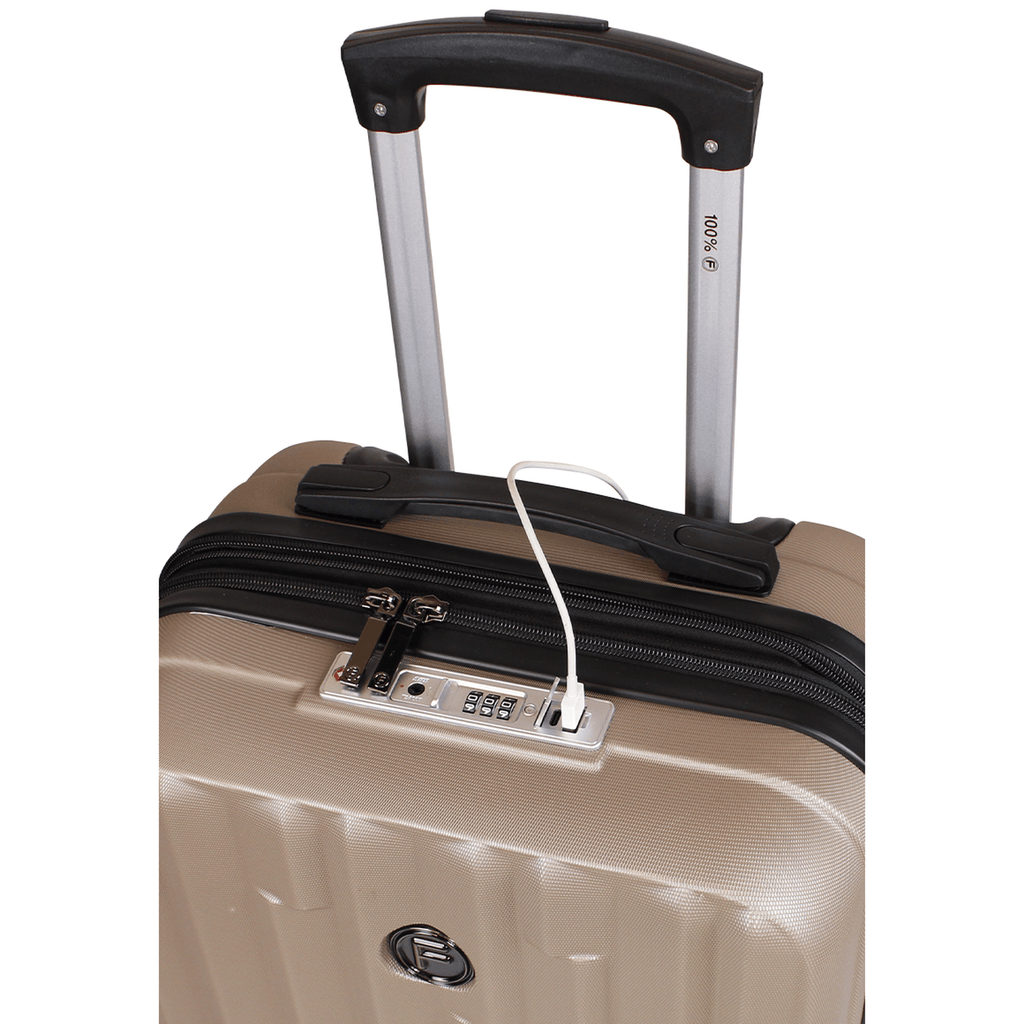 Pack Maleta cabina Flip 10kg + Mochila Fila Bolonia café