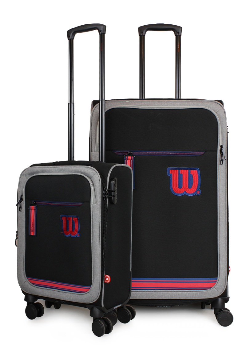 Pack 2 maletas de tela Wilson S+L Sporting negra 10y23k