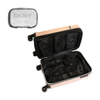 Pack 2 Maletas DKNY Beveled S+L Rosado + Almohada de Viaje Memory Foam
