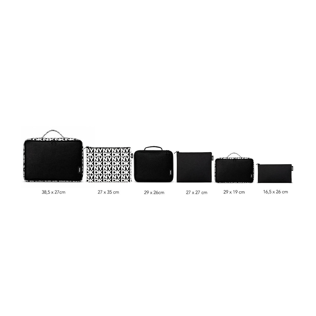 Set 6 Organizadores de Viaje Packing Cubes Metropolitan blanco DKNY