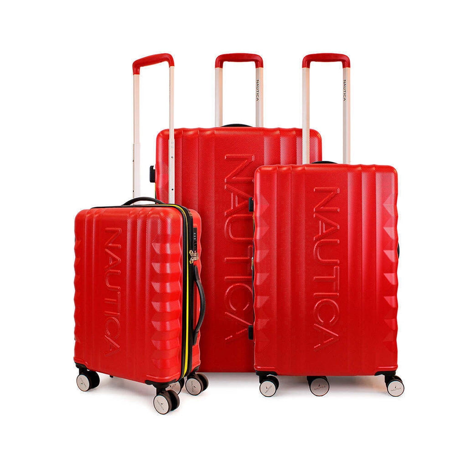 Set 3 maletas S+M+L Polonia rojo