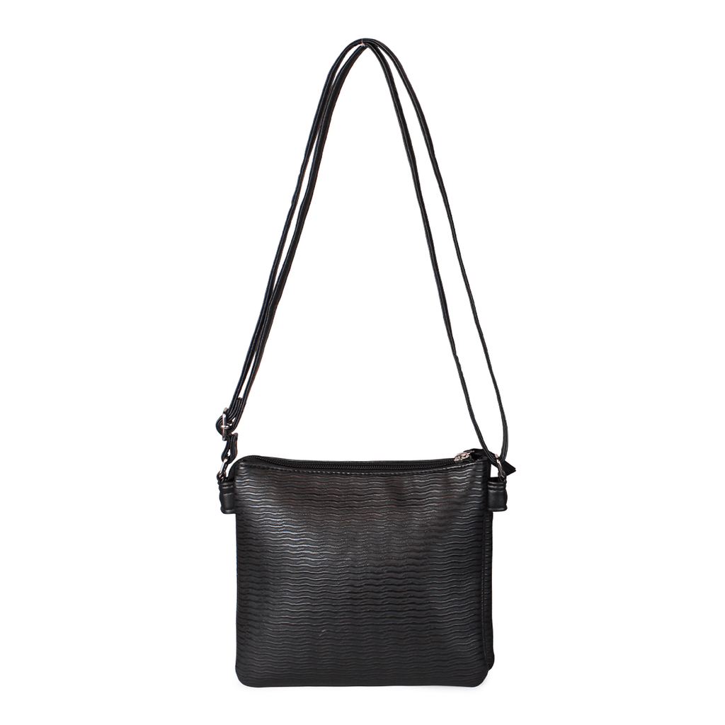 Pack Leeway Mochila + Cartera + bandolera negra negro