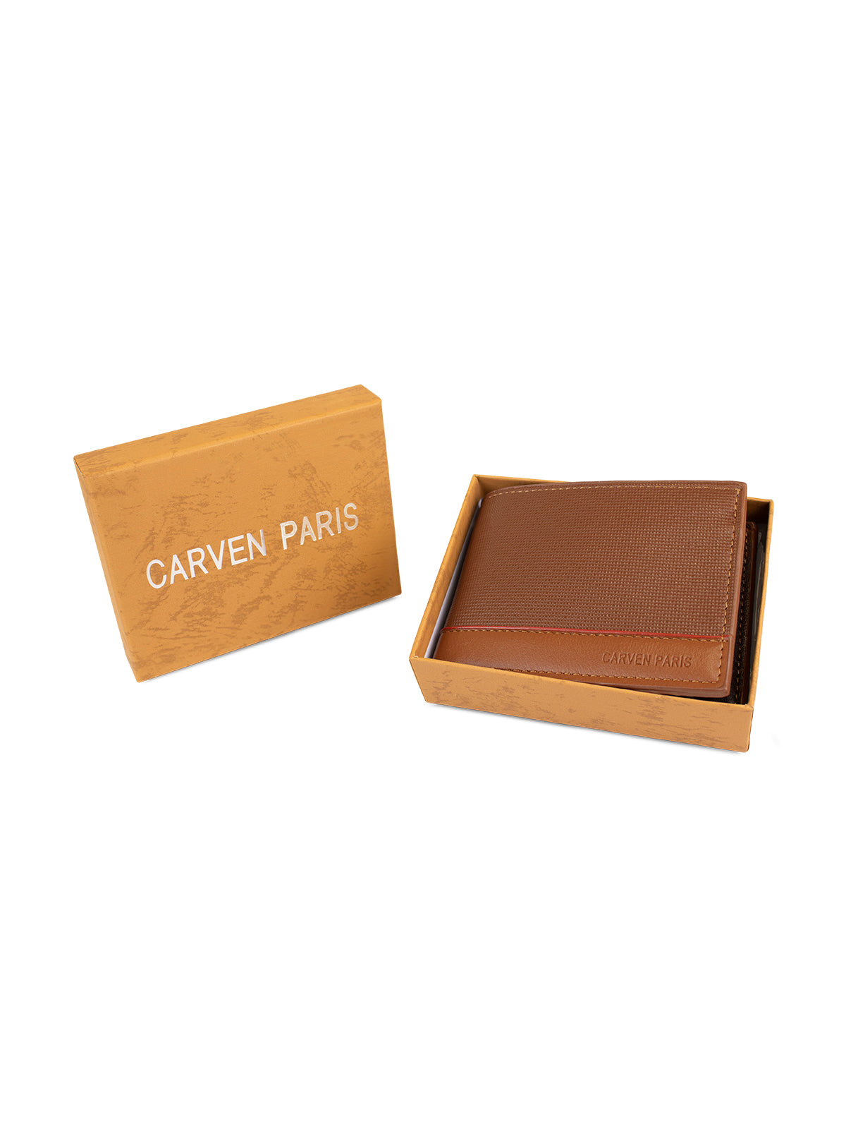 Billetera hombre Gino café con monedero Carven Paris