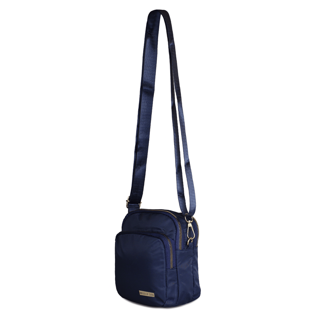 cartera isa azul