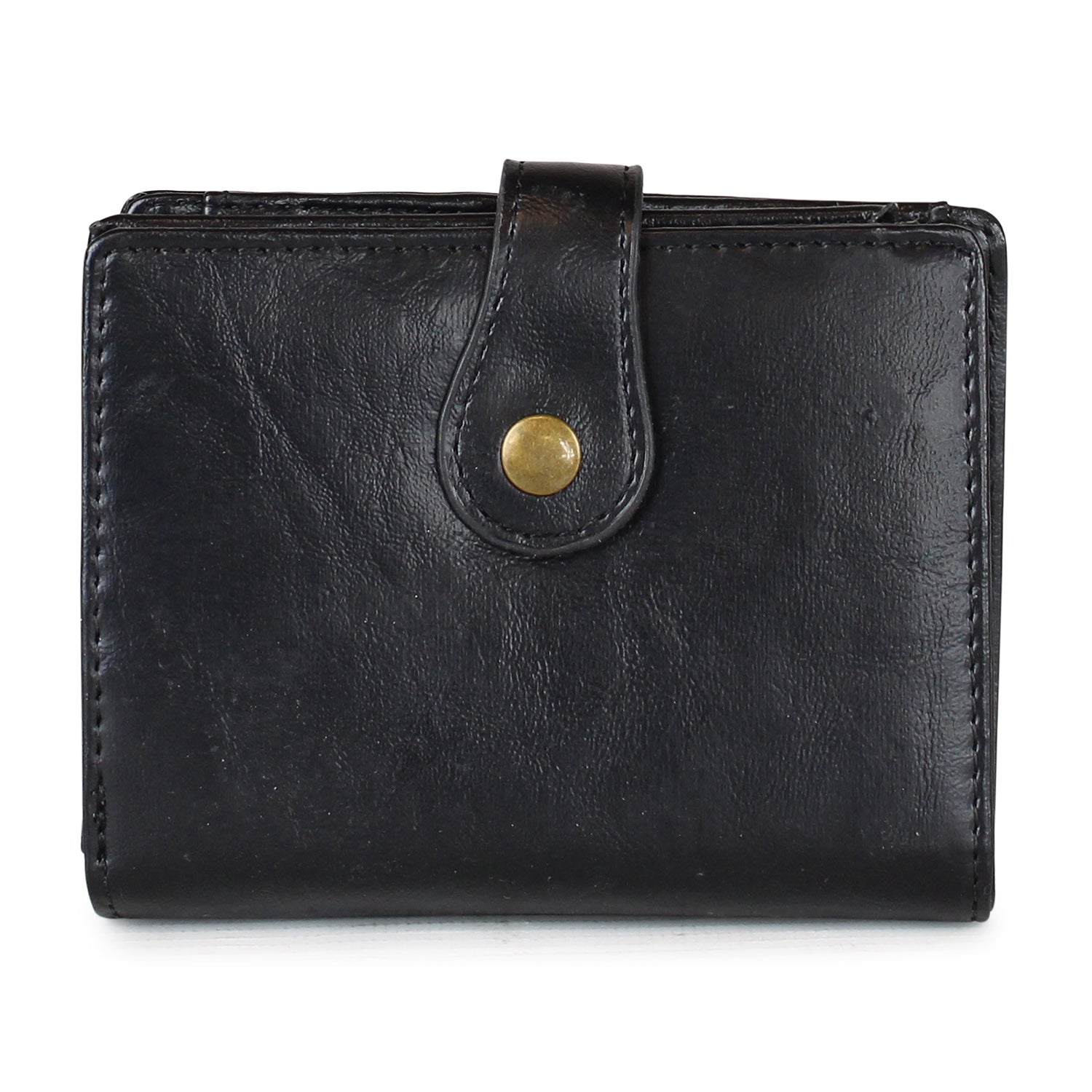 Billetera de mujer negra con tachas Kubayoff negro