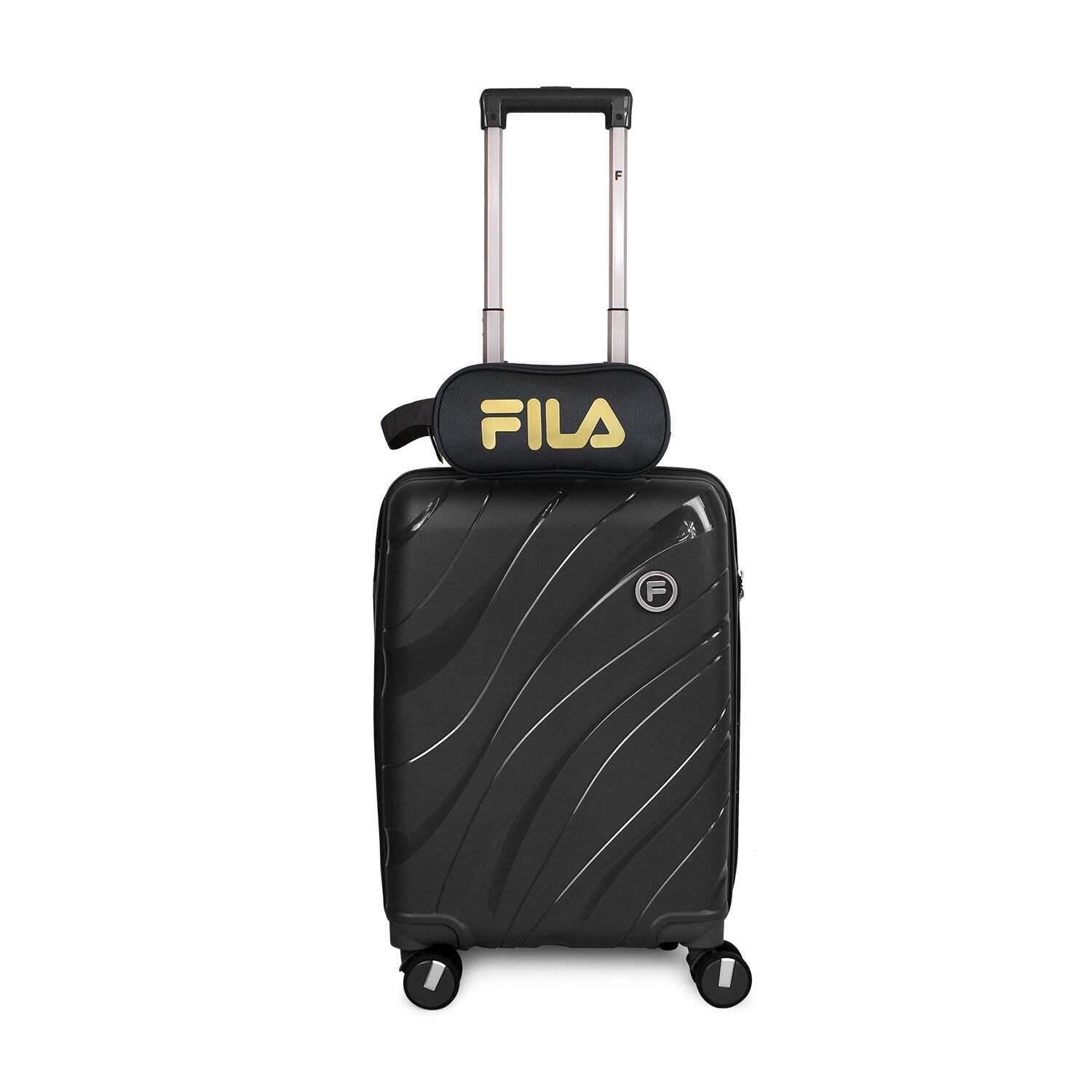 Pack Maleta cabina Lola negra 10K + Estuche Spark rose negro