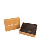 Billetera hombre Dante café oscuro con monedero  Carven Paris