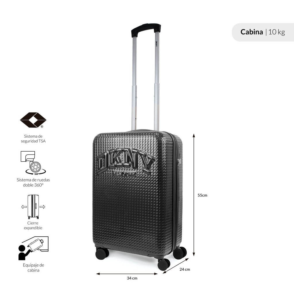 Maleta de cabina Hot Town negro