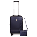 Pack Maleta cabina Bora 10kg + Cartera Leeway Nautica azul 2