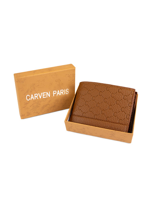Billetera hombre Lucca café con monedero Carven Paris