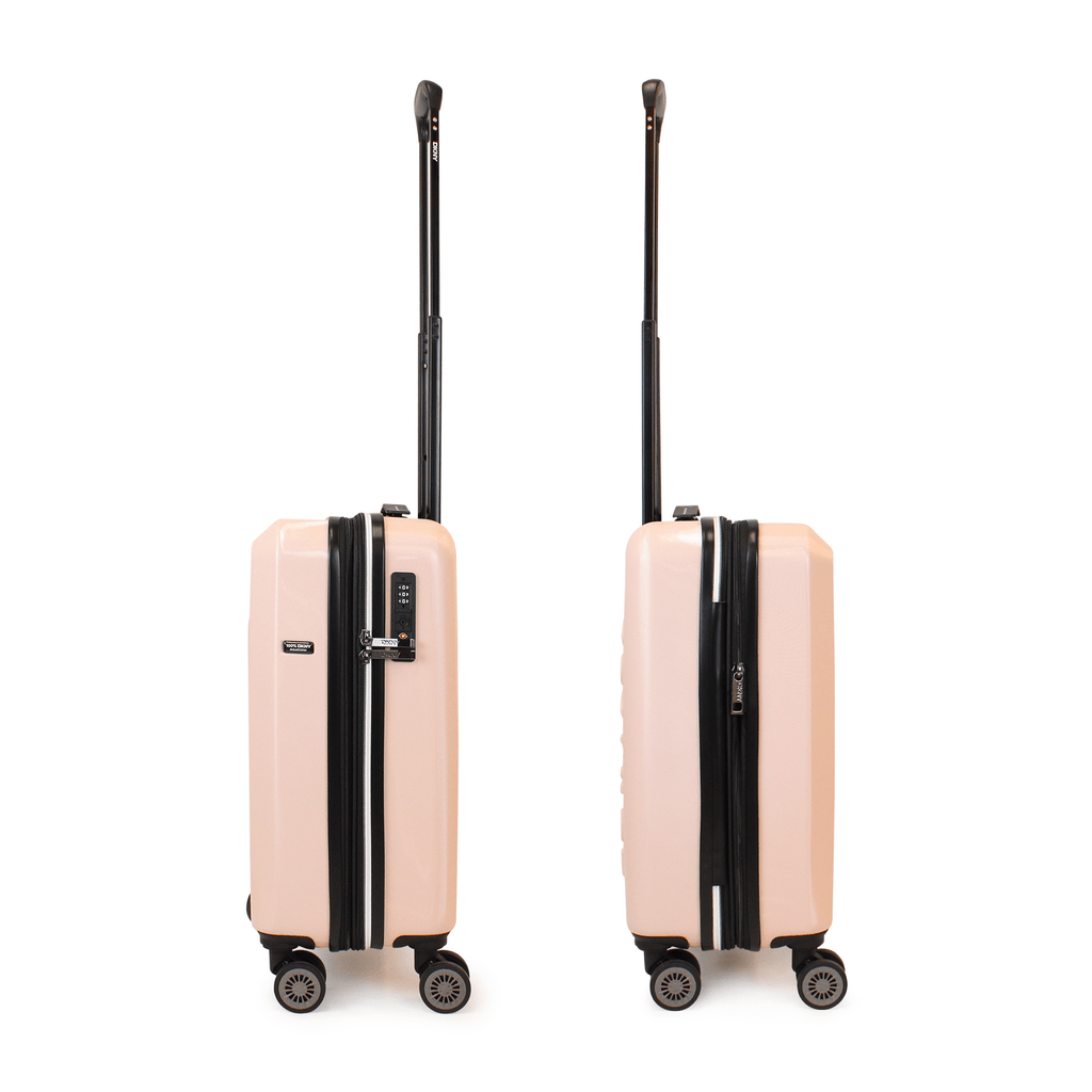 Maleta de cabina DKNY Luxe nude rosado