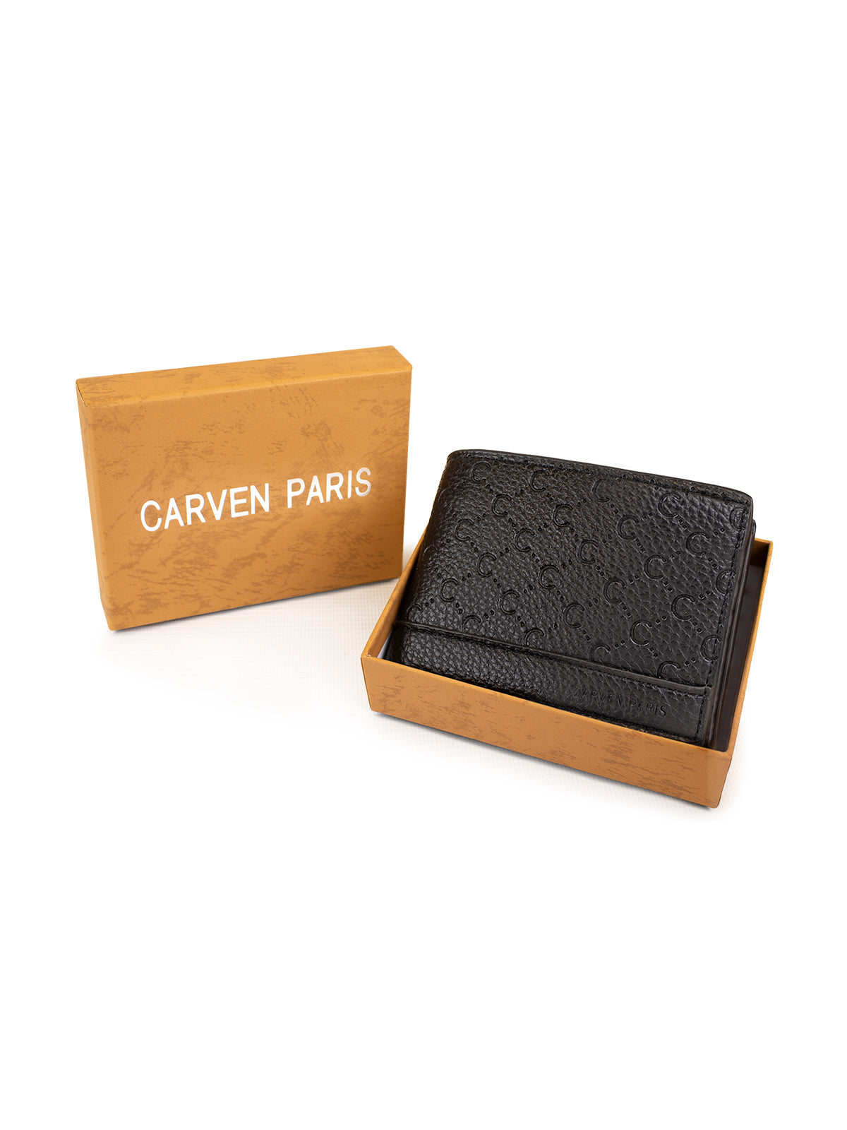 Billetera hombre Lucca negra con monedero Carven Paris