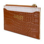 Billetera tarjetero mujer con monedero Zoe Carven cafe