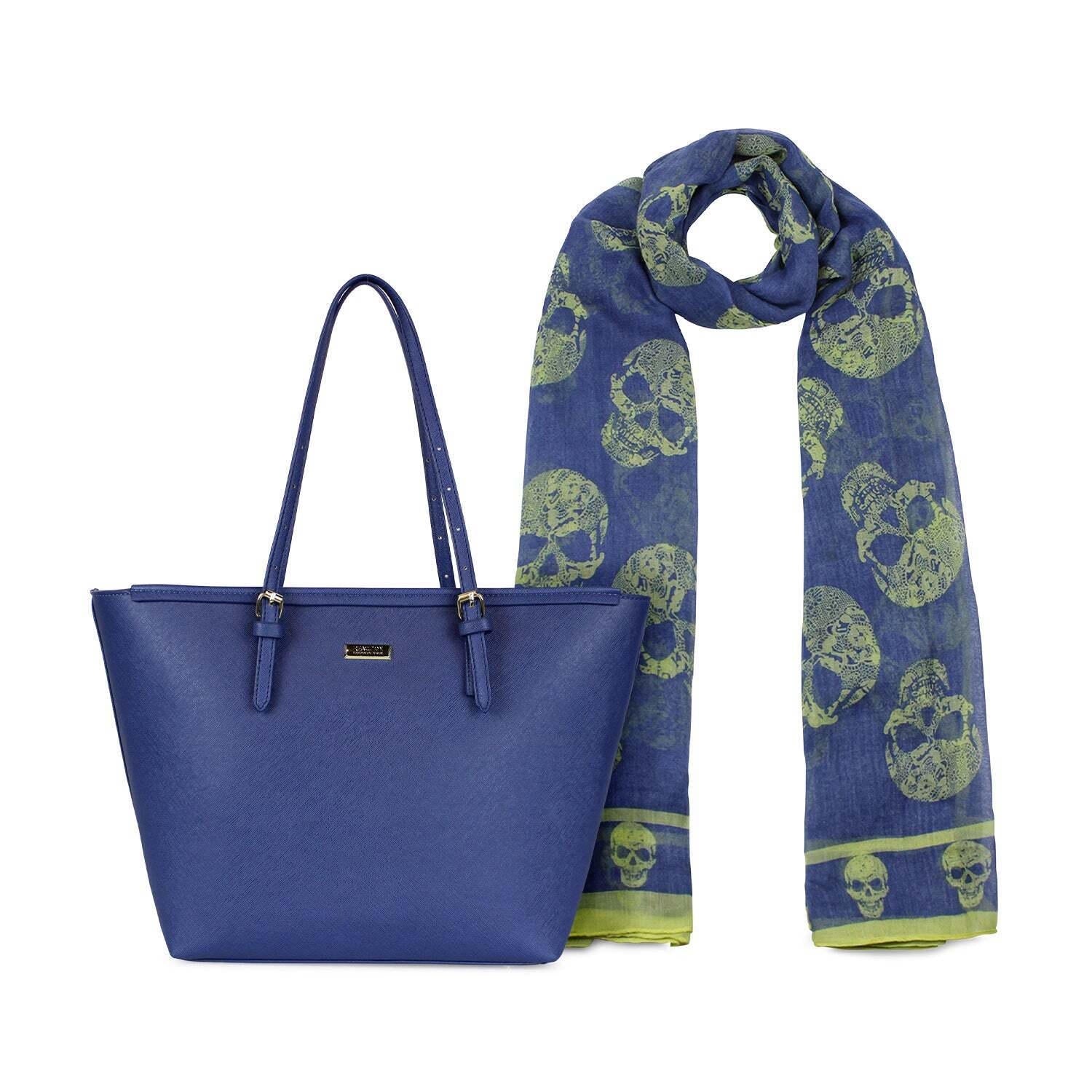 Pack Cartera Tempo + Pañuelo Oni azul
