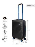 Pack 2 maletas S+L Milan negro