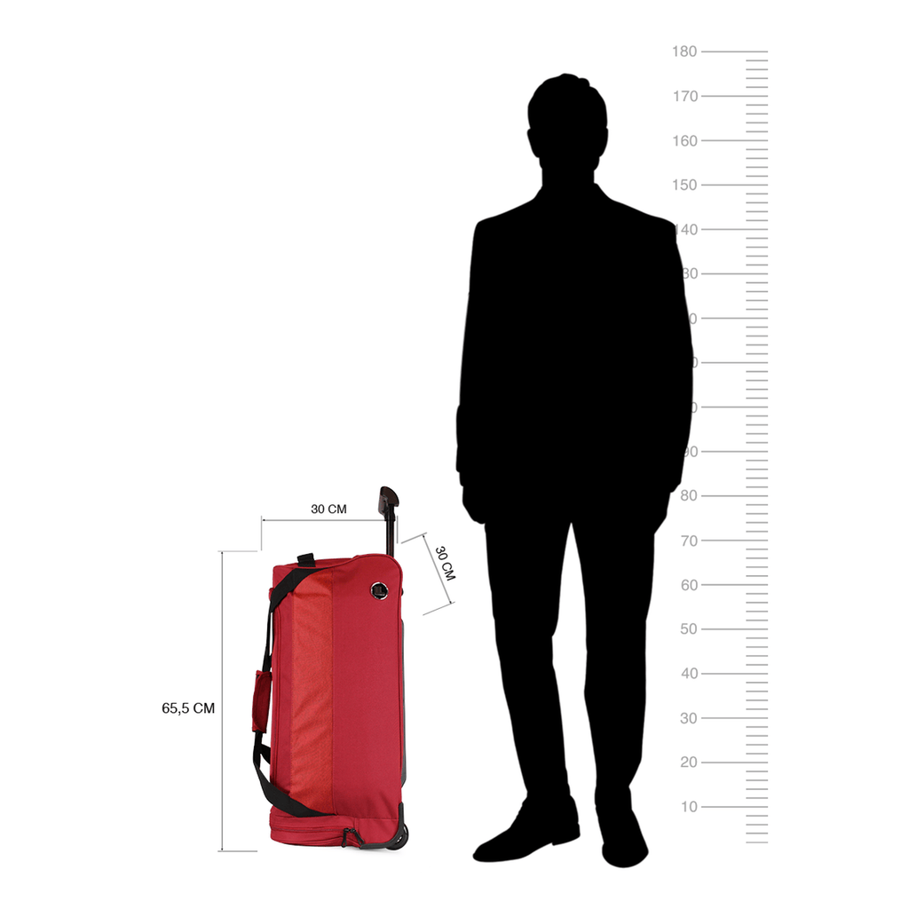 Pack 2 maletas M+L Kross rojo