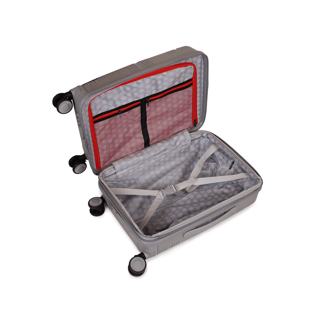 Pack Maleta cabina con usb Chic 10K + Estuche Spark silver gris