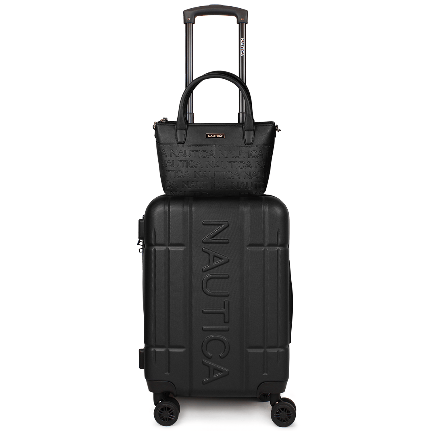 Pack Nautica Maleta cabina Amsterdam negra + Bolso Delray negro