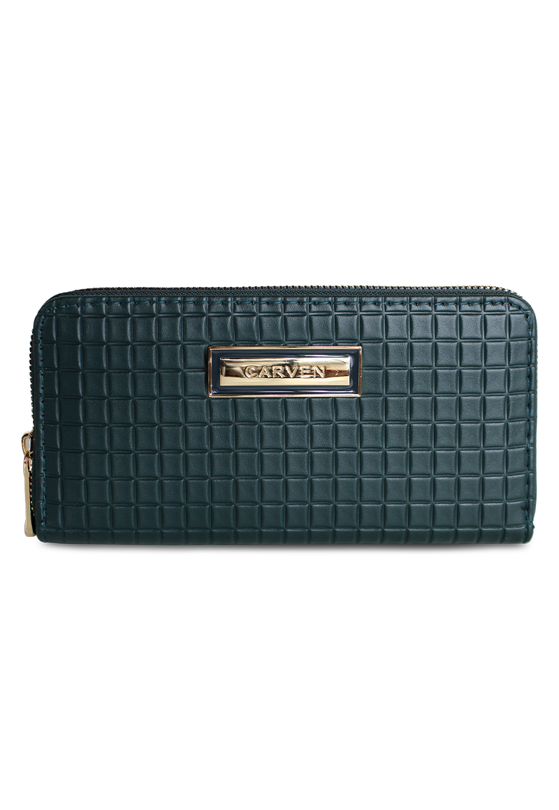 Billetera mujer Nina verde Carven Paris