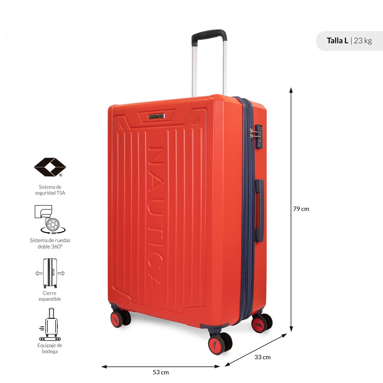 Pack 2 maletas S+L Copper naranja