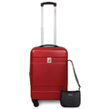 Pack Nautica Maleta cabina Bora 10kg + Cartera Delray black rojo