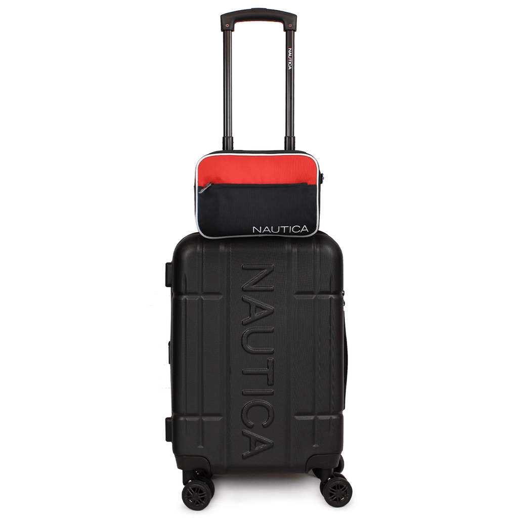 Pack Nautica Maleta cabina Amsterdam negra + Bolso Perseo negro
