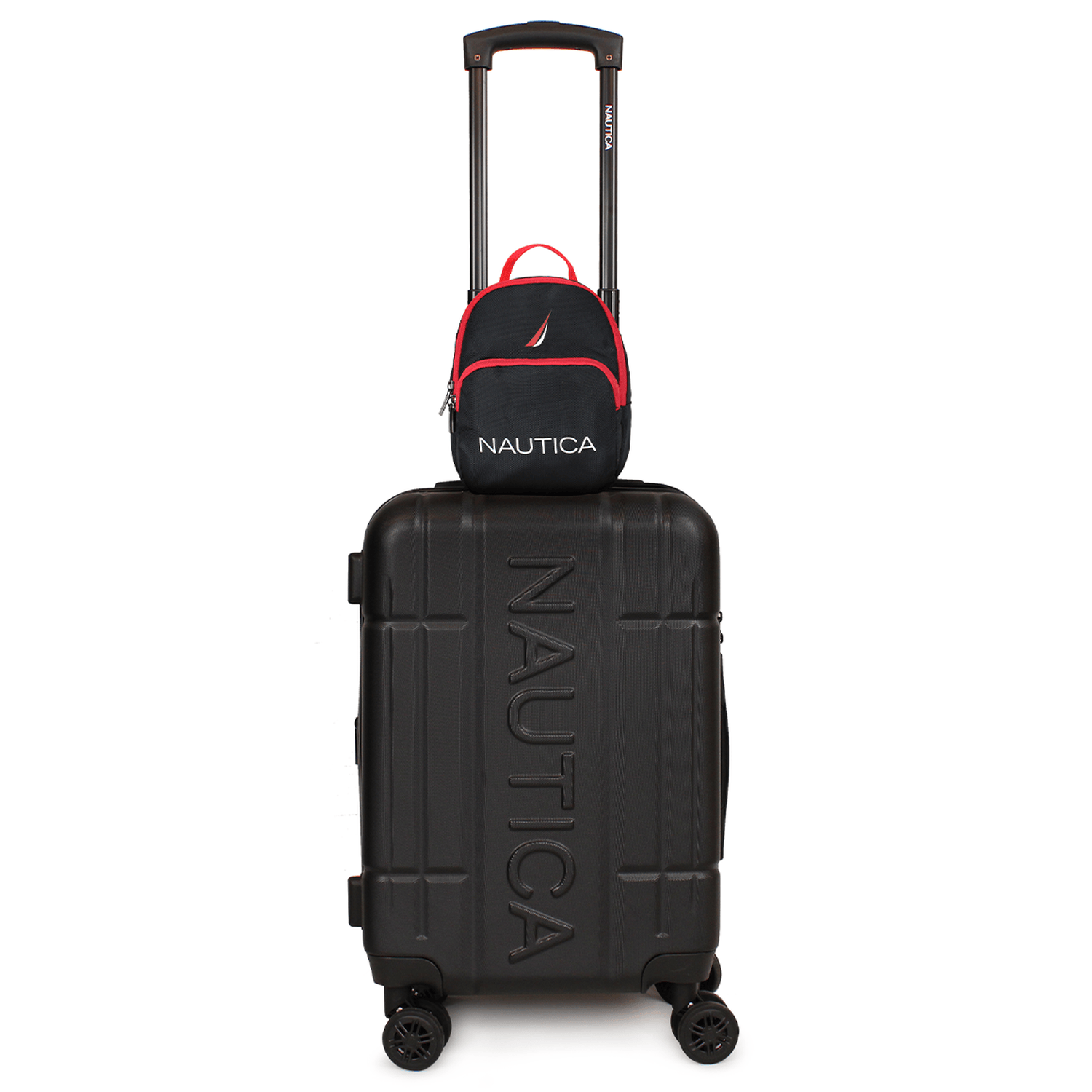 Pack Nautica Maleta cabina Amsterdam + Mochila Parvus negra negro