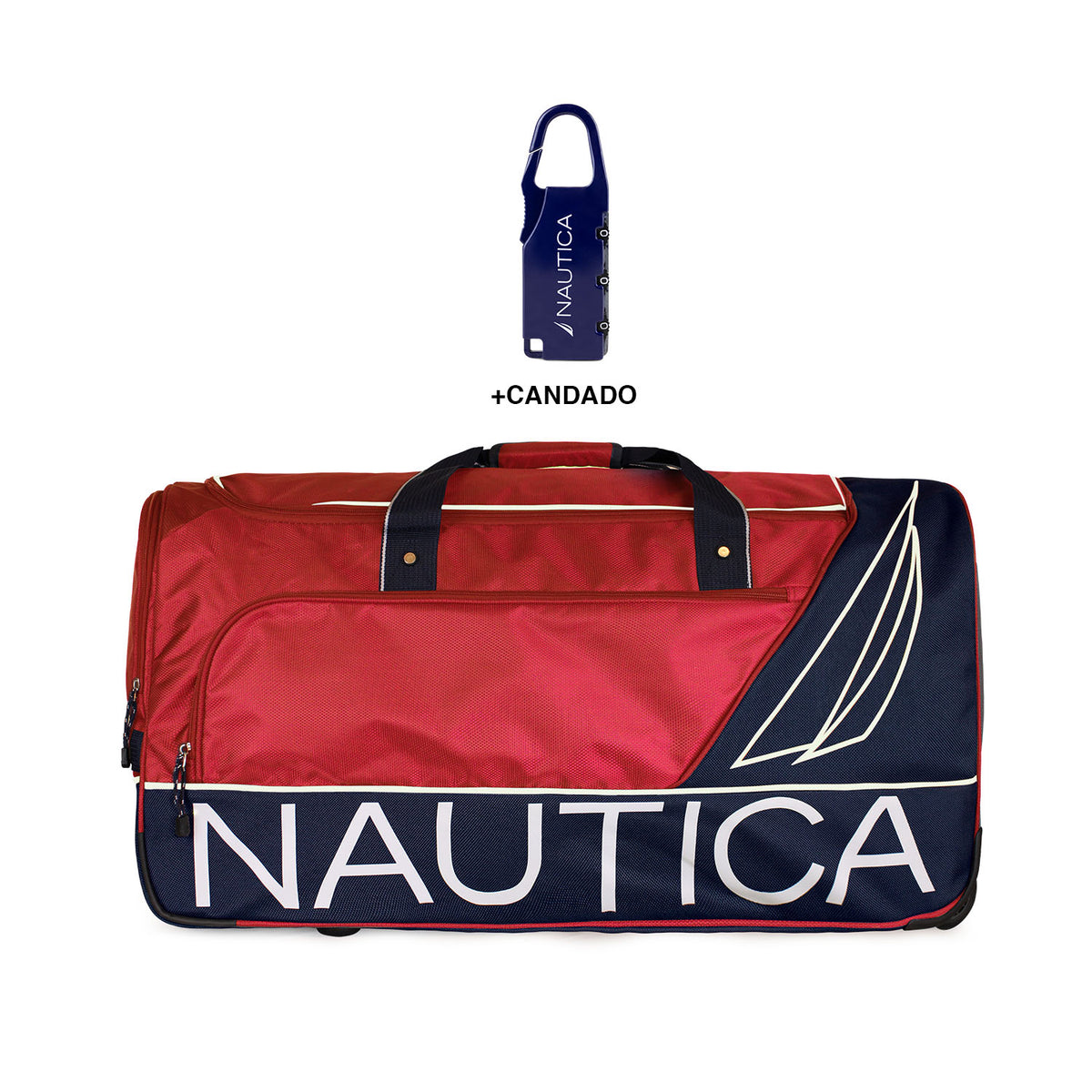 Bolso de Viaje con ruedas Mannar L rojo