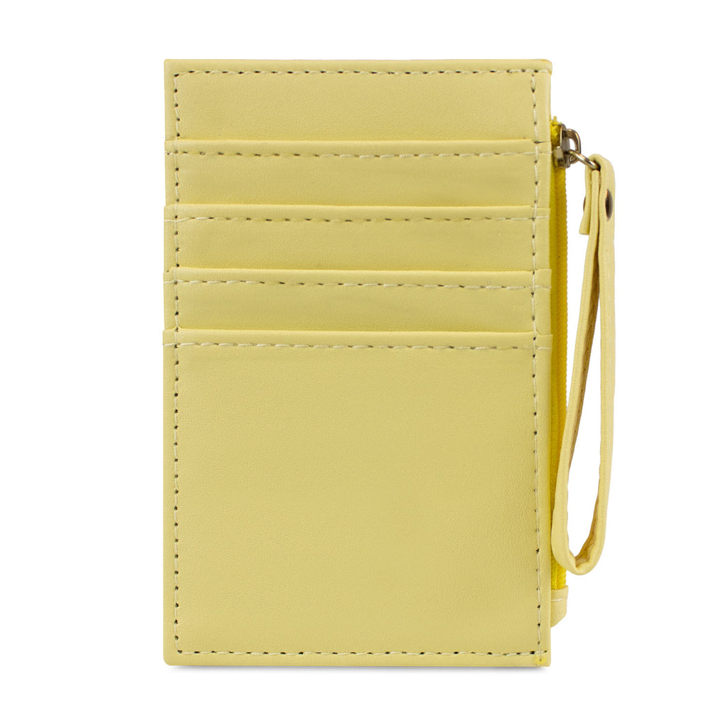 Tarjetero billetera mujer con monedero Suny amarillo Carven Paris