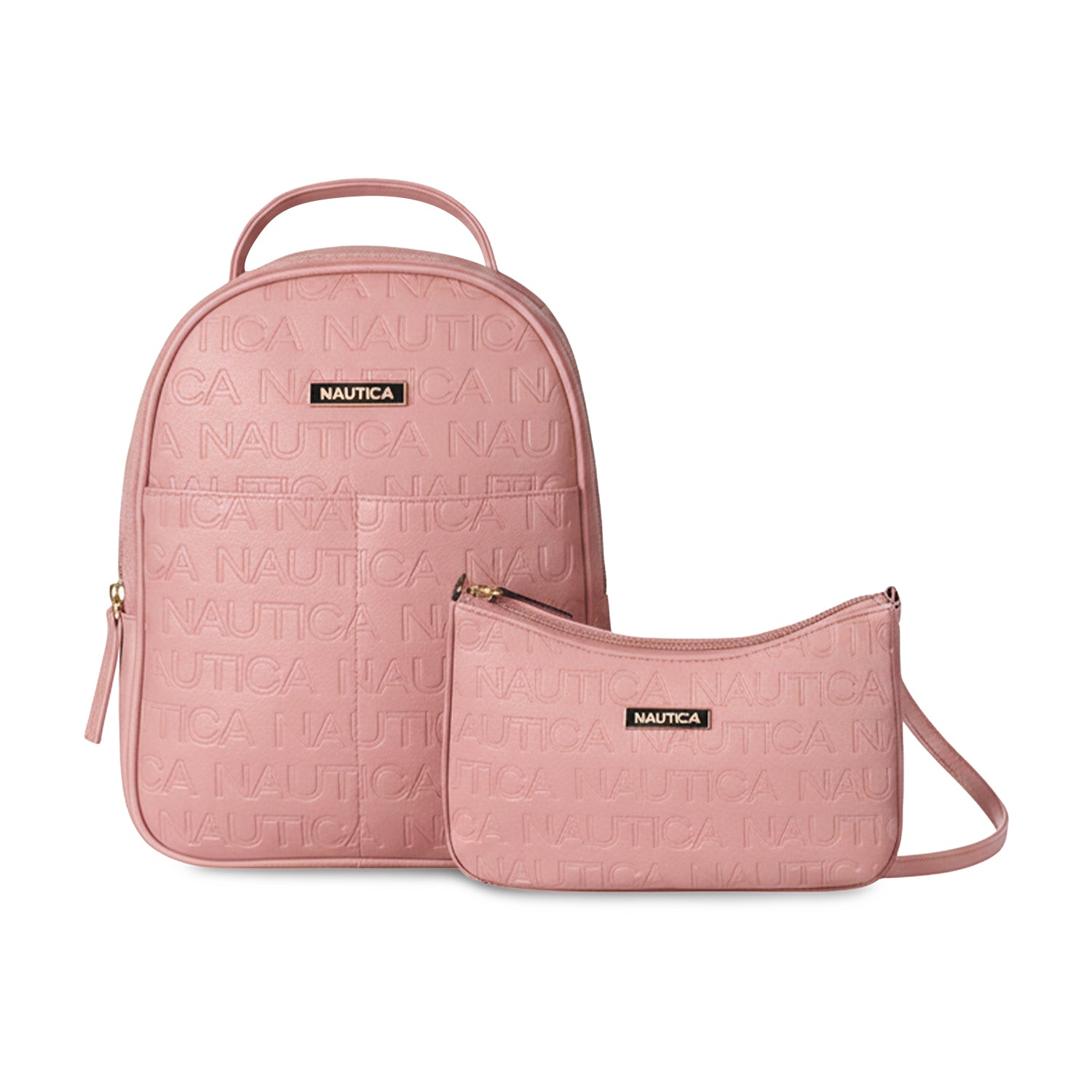 Pack Mochila Queen + Cartera Lady rosada rosa